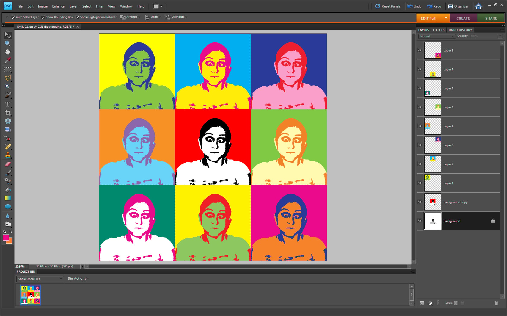 Completed canvas screenshot