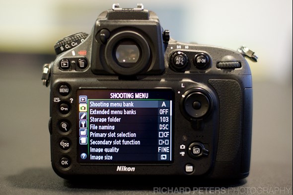 Nikon D800 Menus