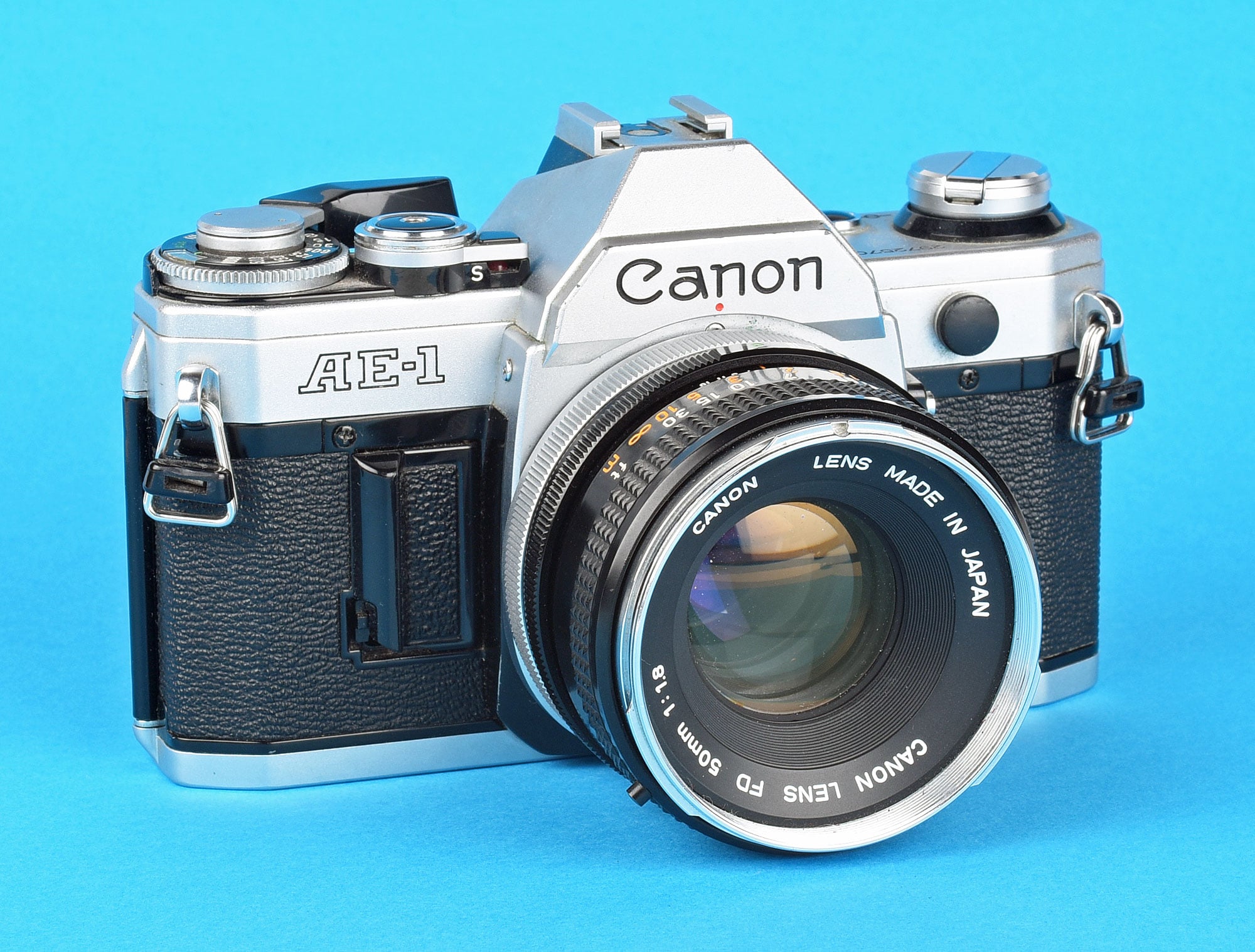 Canon AE-1 camera photographed by Bertrand Lab&eacute;vue