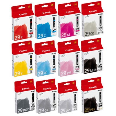 Canon Pixma Pro 1 Complete Ink Set (PGI-29)