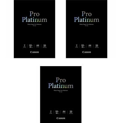Canon PT101 Pro Platinum A4 Paper - 60 Sheets