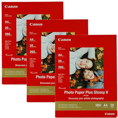 Canon PP201 Photo Paper Glossy II A4 60 Sheets