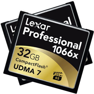 Lexar 32GB 1066x Professional UDMA 7 Compact Flash - Twin Pack