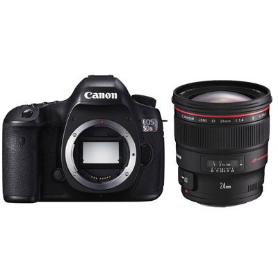 Canon EOS 5DS R Digital SLR Camera with Canon EF 24mm f1.4L II USM