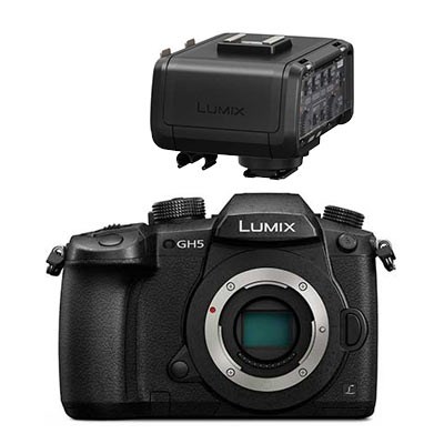 Panasonic Lumix DMC-GH5 with DMW-XLR1 XLR Microphone Adaptor