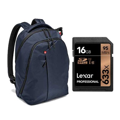 Manfrotto Backpack + Lexar SD Card