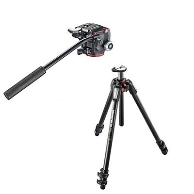 Manfrotto MT055CXPRO3 Carbon Fibre Tripod + Manfrotto XPRO Fluid Video Head