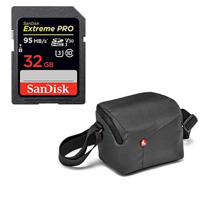 Manfrotto Bag + Sandisk 32GB SD Card