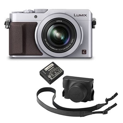 Panasonic LUMIX DMC-LX100 Digital Camera (Silver) with Accessory Kit