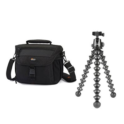 Joby Gorillapod Focus GP-8 and Lowepro Nova 180 AW