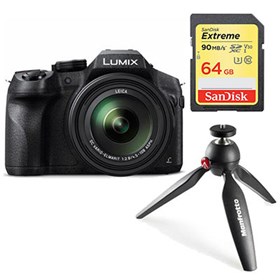 Panasonic LUMIX DMC-FZ330 with SanDisk 64GB 90MB/Sec SDXC and Manfrotto PIXI Tripod