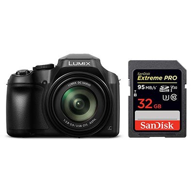 Panasonic Lumix DMC-FZ82 with SanDisk 32GB 95MB/Sec SDHC Card