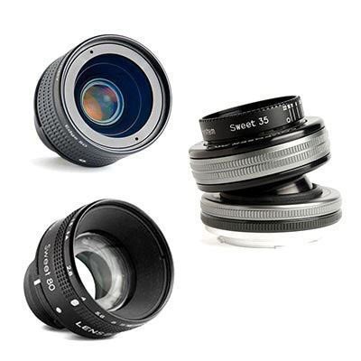 Lensbaby Composer Pro II + Sweet 35 Optic + Edge 50 Optic + Sweet 80 Optic - Canon RF Fit
