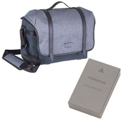 Olympus BLS-50 Li-ion Battery + Olympus Explorer Shoulder Bag