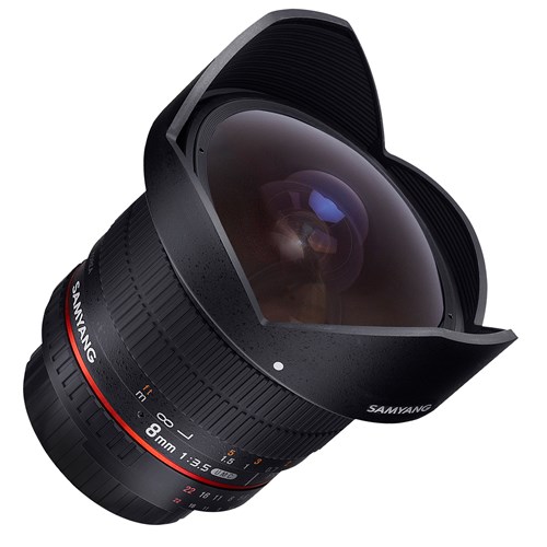Used Samyang 8mm f3.5 Aspherical IF UMC Fisheye CS II Lens for Nikon F