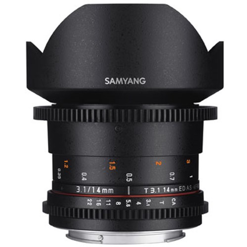 Used Samyang 14mm T3.1 ED AS IF UMC II Video Lens - Sony FE Mount