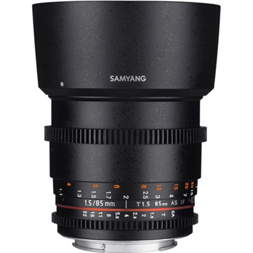 Used Samyang 85mm T1.5 AS IF UMC II Video Lens - Sony FE Mount