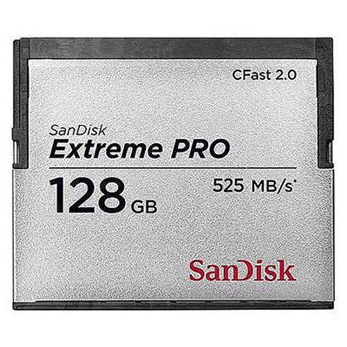 Used SanDisk 128GB Extreme Pro (525MB/Sec) CFast 2.0 Memory Card