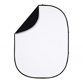 Interfit 5 x 6.5ft Pop-Up Reversible Background - Black / White