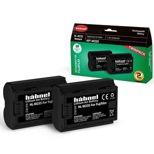 Used Hahnel HL-W235 Battery (Fujifilm NP-W235) - Twin Pack