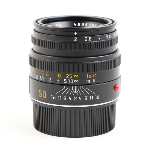 Used Leica 50mm f2 Summicron-M lens- Black