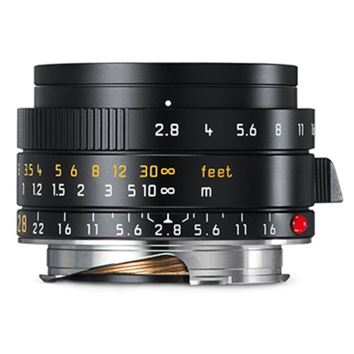 Used Leica 28mm f2.8 Elmarit-M Asph Lens- Black
