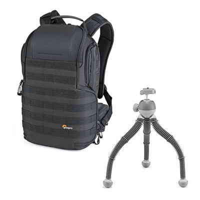 Lowepro ProTactic BP 350 AW II with JOBY PodZilla Large Tripod