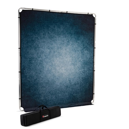 Used Manfrotto EzyFrame Vintage Background 2 x 2.3m - Ink