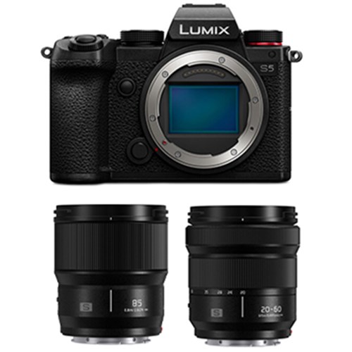 Used Panasonic Lumix S5 Digital Camera with 20-60mm and 85mm Lens