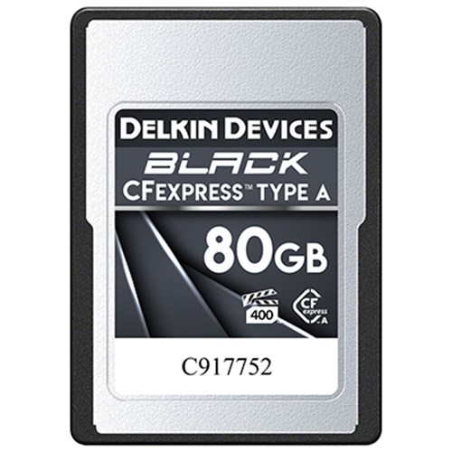 Used Delkin BLACK 80GB 880MB/s Cfexpress Type A Memory Card