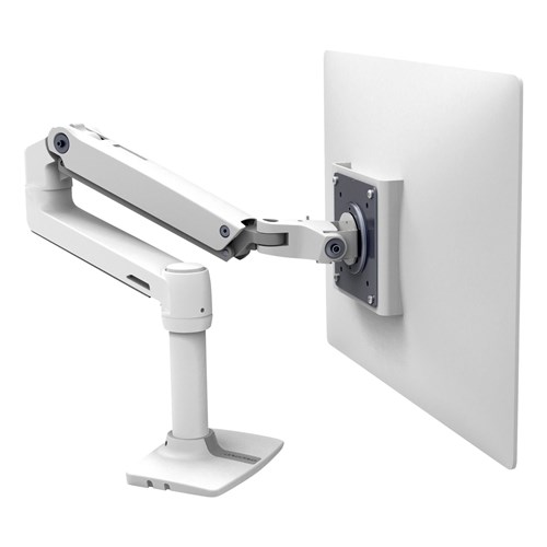 Used Ergotron LX Desk Mount Monitor Arm desk mount for Monitor aluminium steel - White